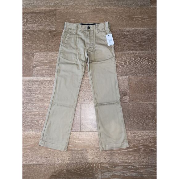 VOLCOM VMONTY Pants boys size 30 = 20 regular New Nordstrom School Uniform Tan - Picture 3 of 4